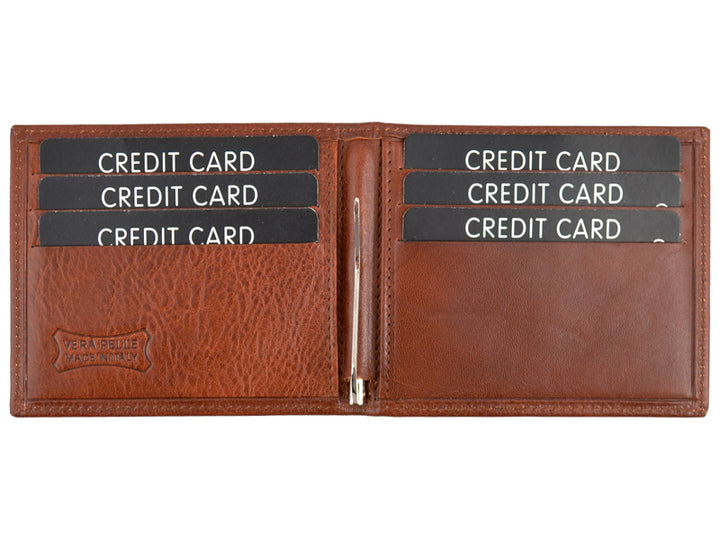 Portafoglio da Uomo Portamonete Lungo Multi-Carta Portafoglio Verticale retrò per Borsa fermasoldi